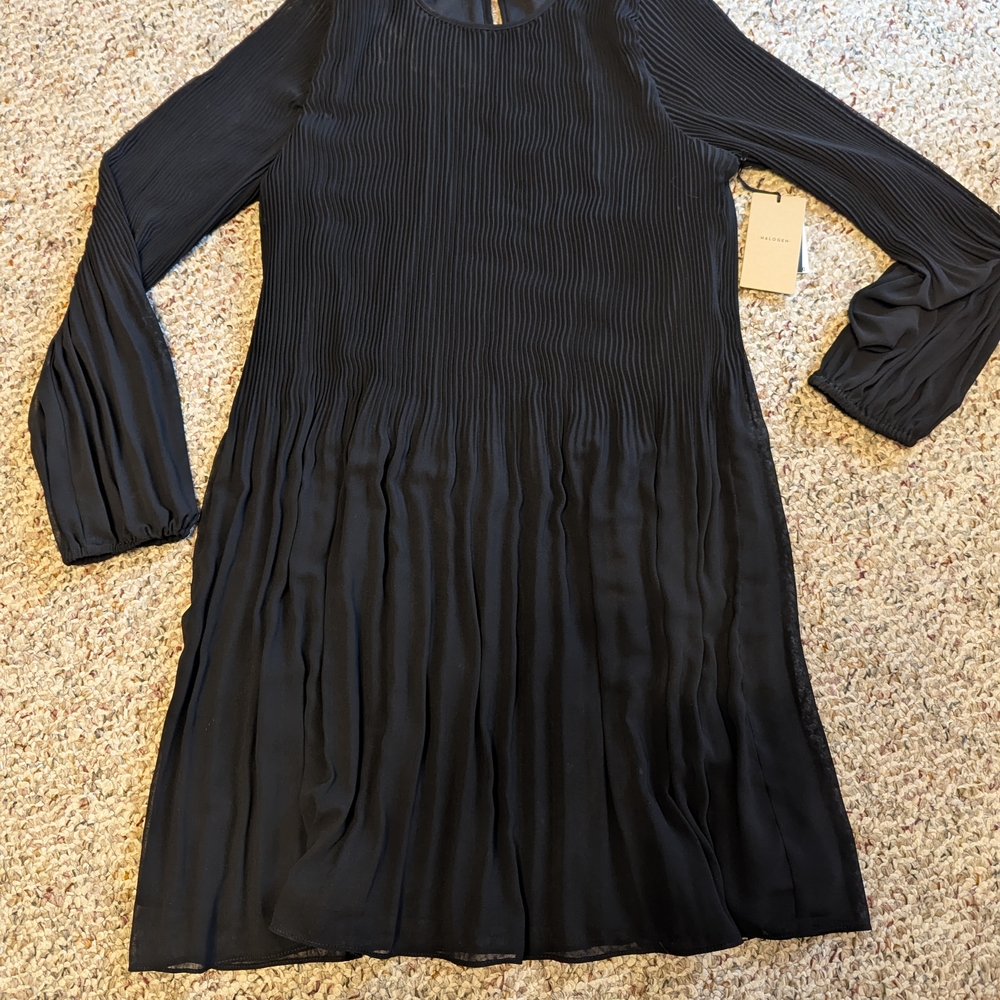 Halogen Black Long Sleeve Dress